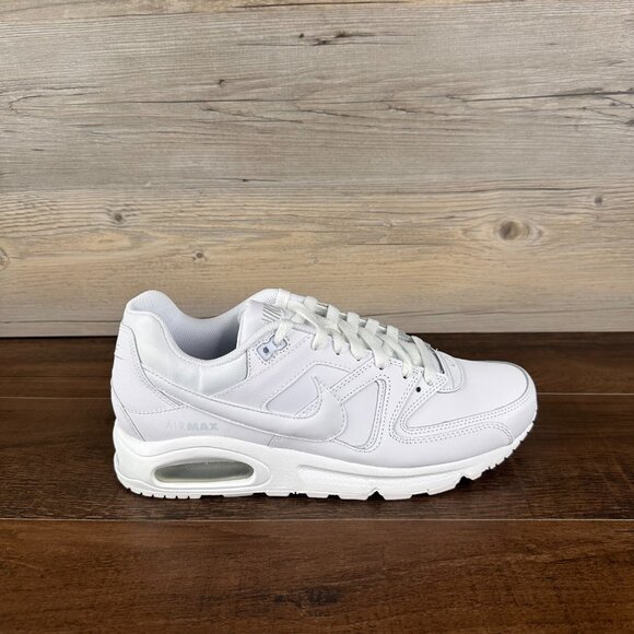 Nike Air Max Command Leather Mens Size 10.5 White Metallic Silver 749760 102 - Picture 3 of 9